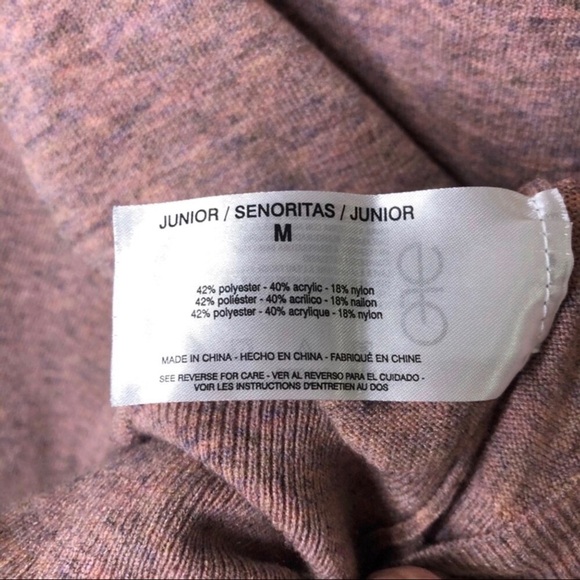 Ella Moss Maggie Sweater Puff Sleeve Pink Size Medium Crewneck Style CJEMS0450 - Picture 7 of 7